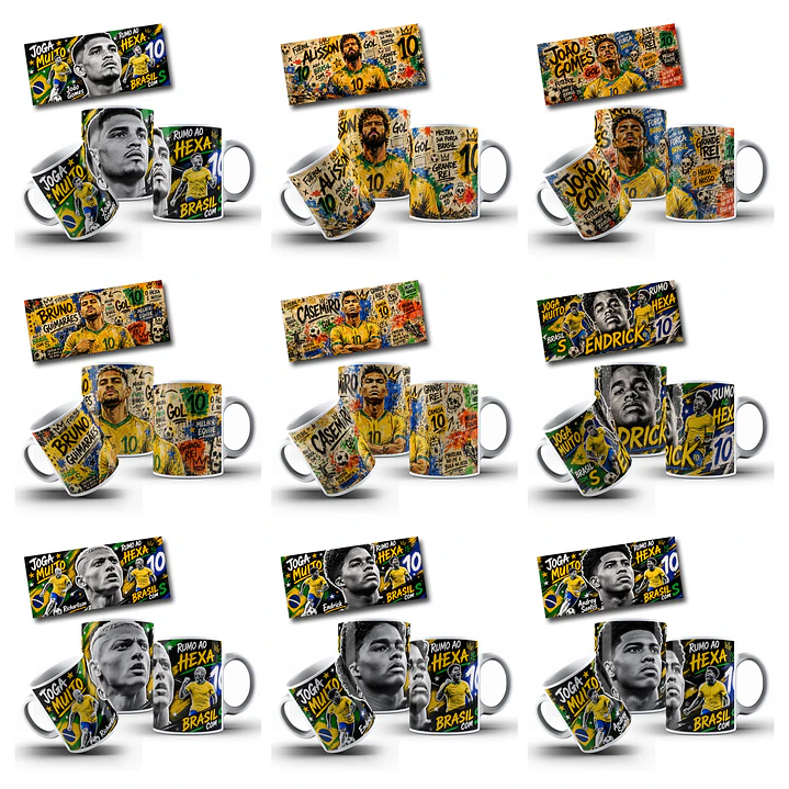 62 Artes para Caneca Copa Street Urbano Brasil Copa do Mundo Arquivo em Jpg 1