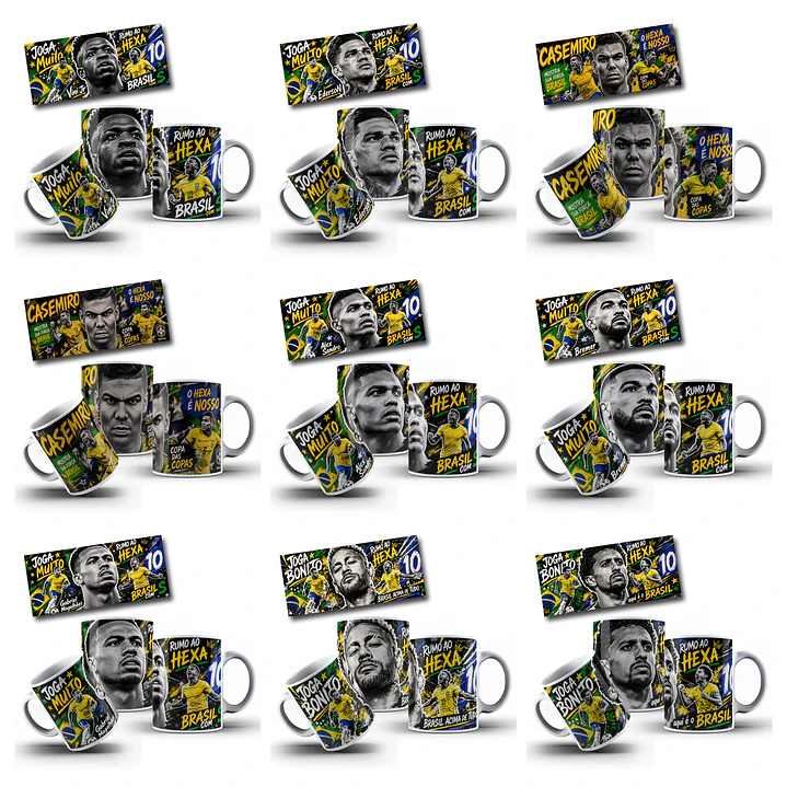 62 Artes para Caneca Copa Street Urbano Brasil Copa do Mundo Arquivo em Jpg 6