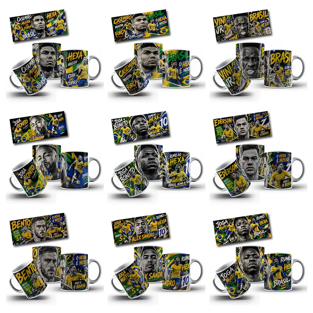 62 Artes para Caneca Copa Street Urbano Brasil Copa do Mundo Arquivo em Jpg 7