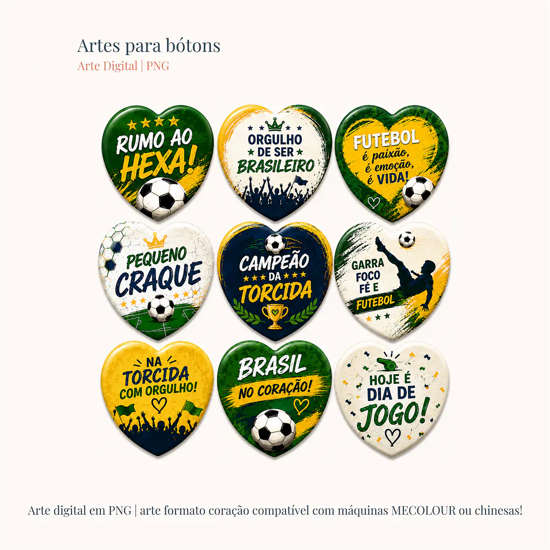 Arquivo artes para Bottons Brasil Copa do Mundo Arquivo em Png  1