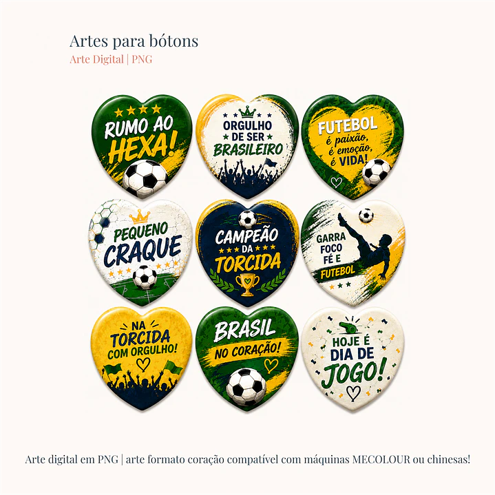 Arquivo artes para Bottons Brasil Copa do Mundo Arquivo em Png  1