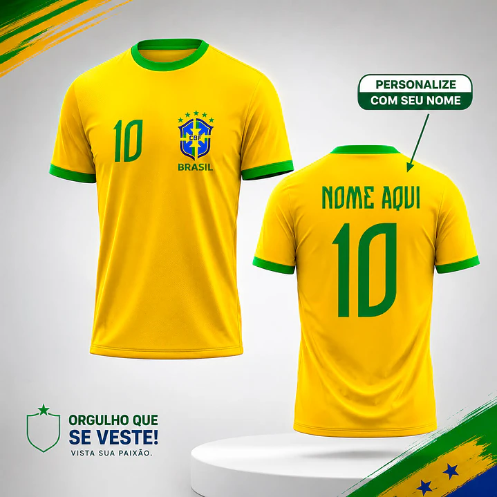 Arte para Camiseta Brasil 2026 Arquivo Editável 1