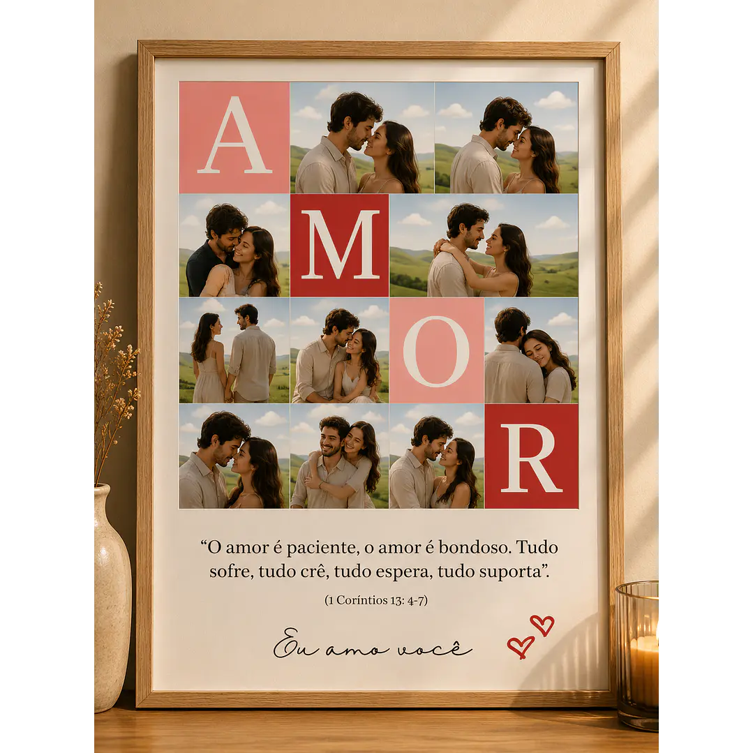 70 Artes para Quadro Casal Dia dos Namorados Arquivo Editável 3