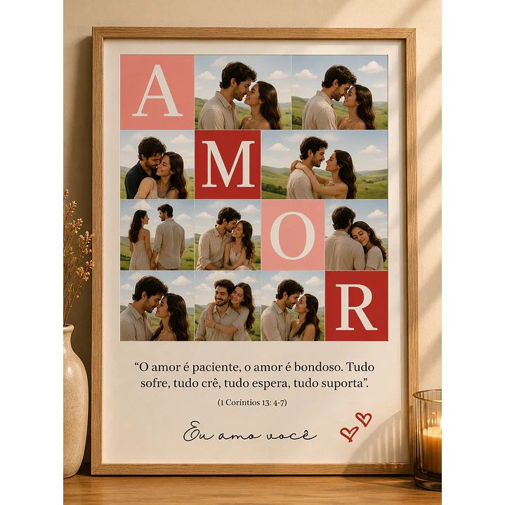 70 Artes para Quadro Casal Dia dos Namorados Arquivo Editável 3