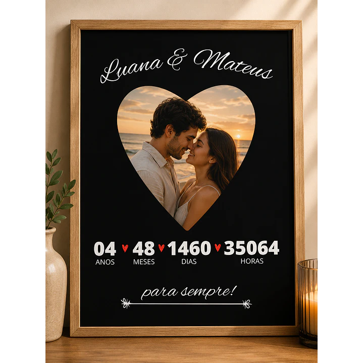 70 Artes para Quadro Casal Dia dos Namorados Arquivo Editável 4