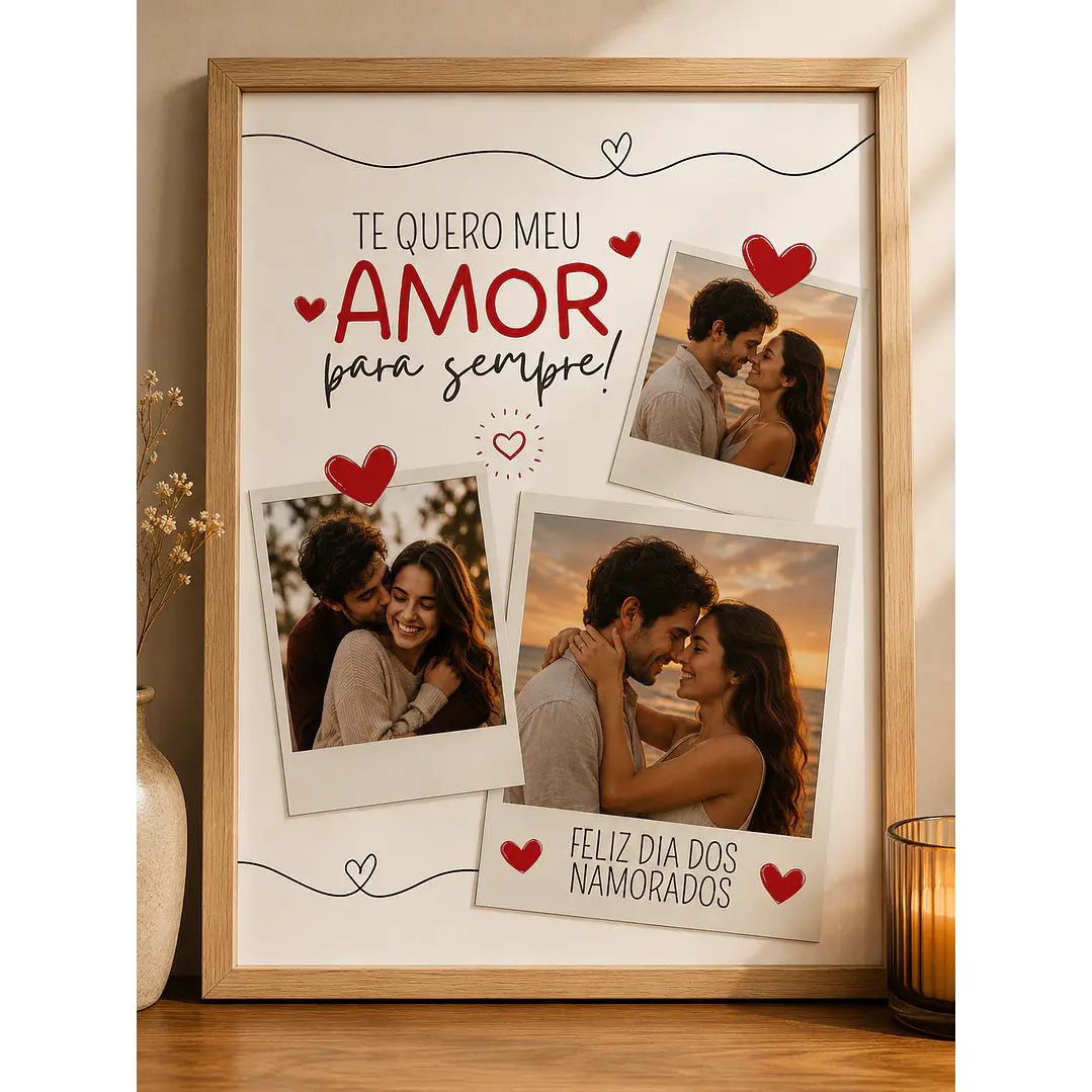 70 Artes para Quadro Casal Dia dos Namorados Arquivo Editável 1