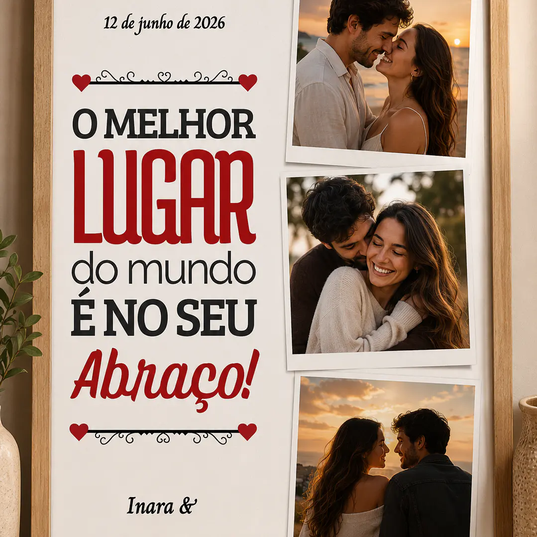 70 Artes para Quadro Casal Dia dos Namorados Arquivo Editável 7