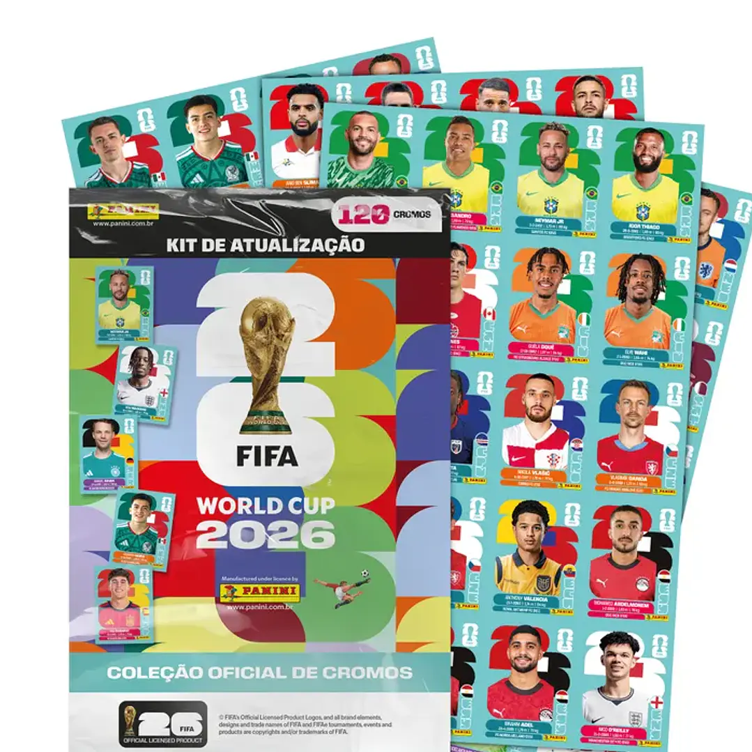 Kit Atualização Copa 2026 PDF para Imprimir | Novas Figurinhas da Copa do Mundo 2026 2