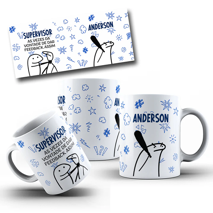  Artes para Caneca Supervisor Arquivo Editável 1