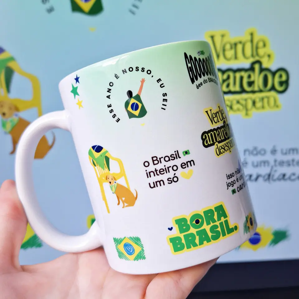  Artes para Caneca Brasil Hexa vem Arquivo em Png 2