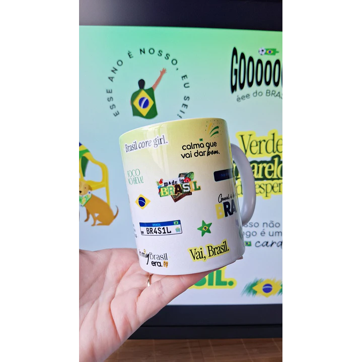  Artes para Caneca Brasil Hexa vem Arquivo em Png 3