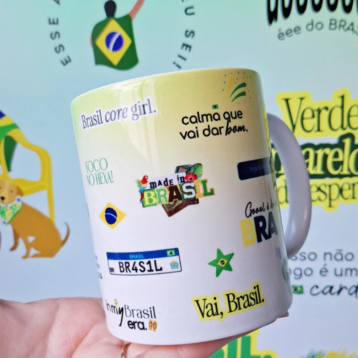  Artes para Caneca Brasil Hexa vem Arquivo em Png 3
