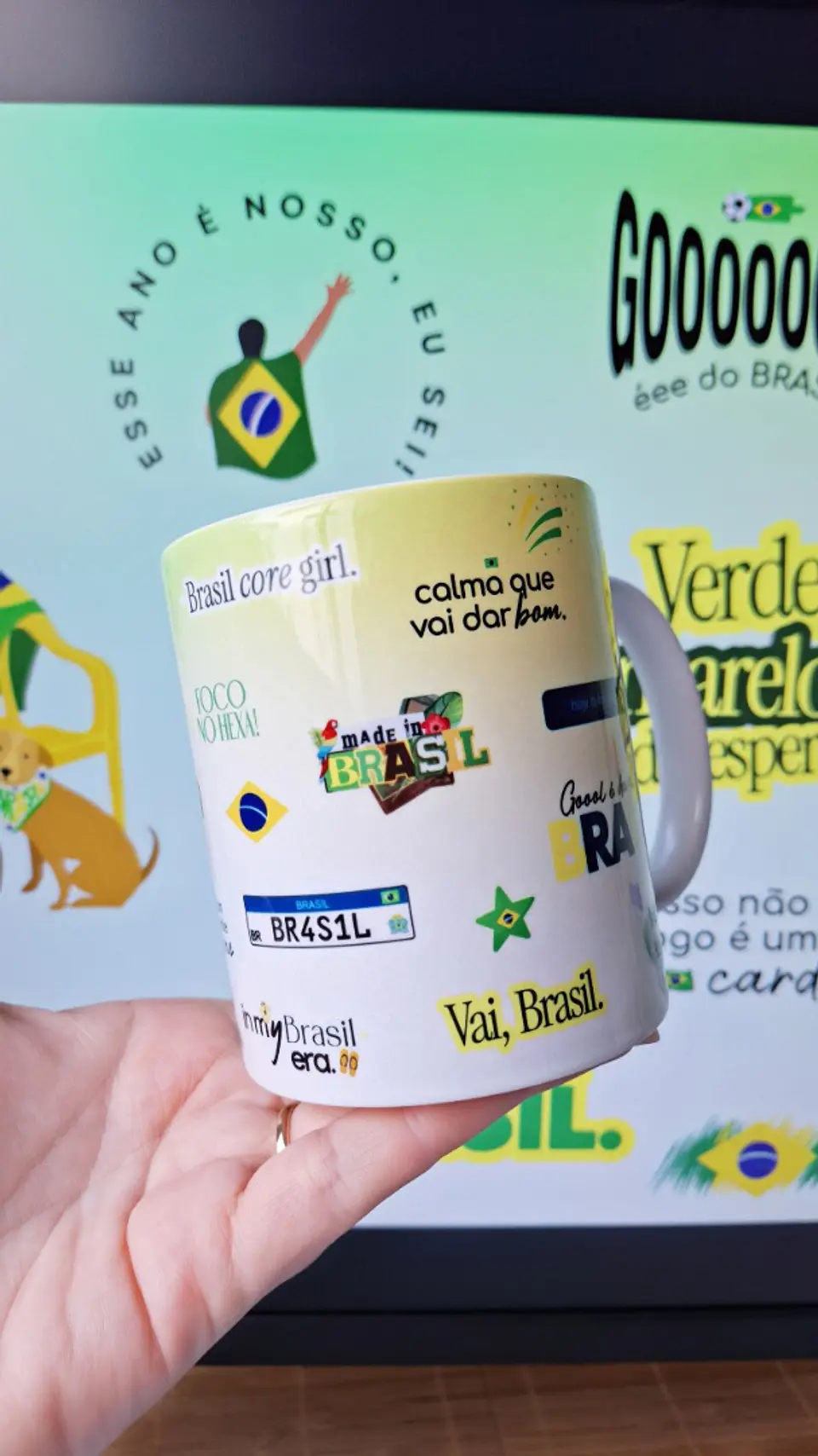  Artes para Caneca Brasil Hexa vem Arquivo em Png 3