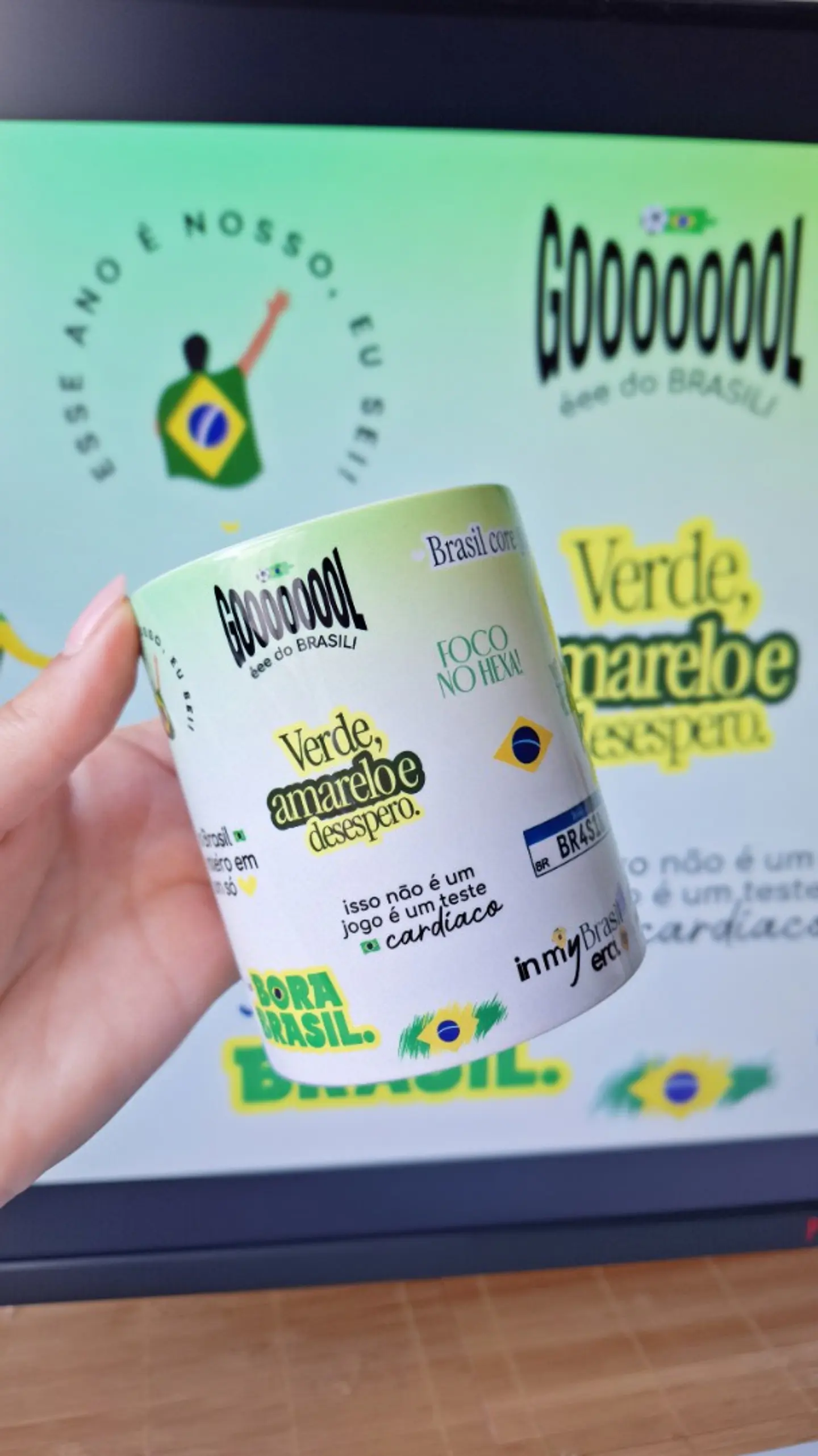  Artes para Caneca Brasil Hexa vem Arquivo em Png 4