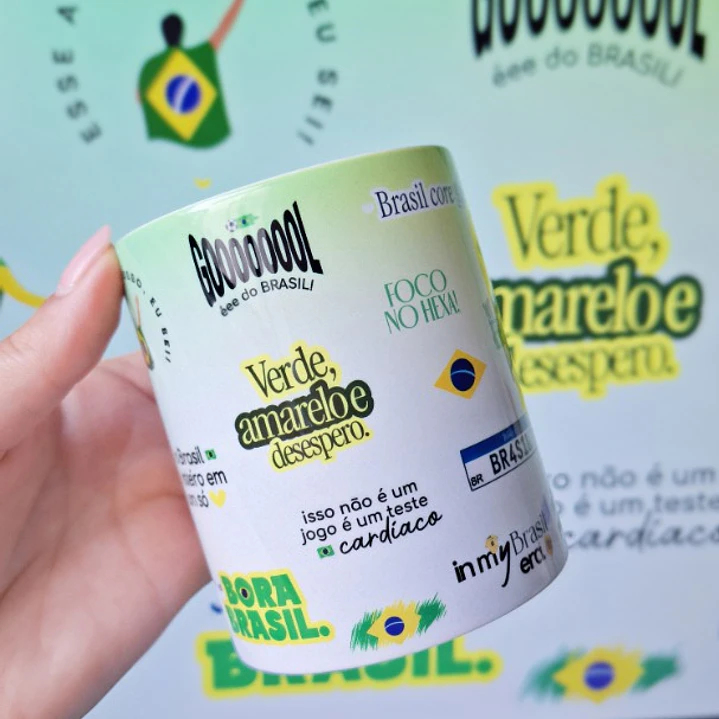  Artes para Caneca Brasil Hexa vem Arquivo em Png 4