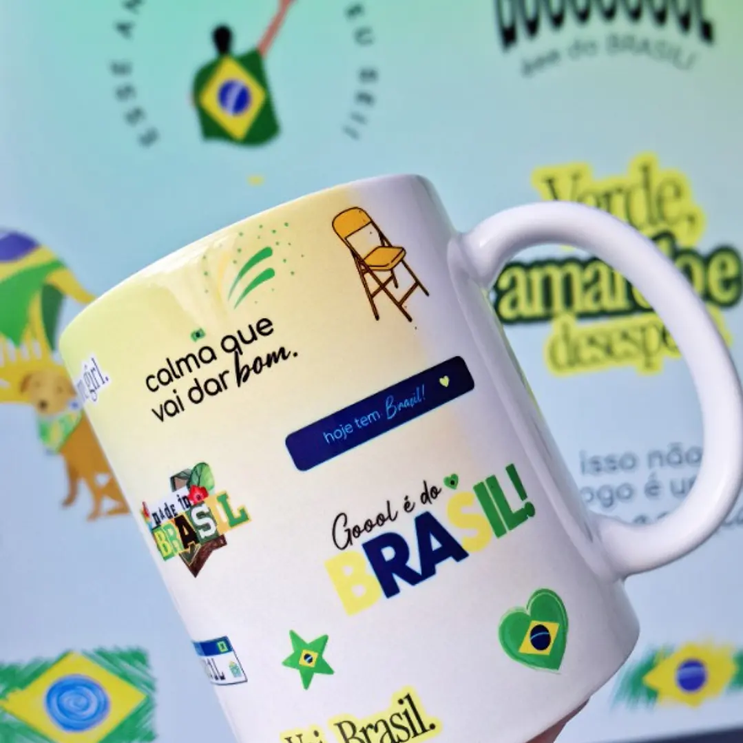  Artes para Caneca Brasil Hexa vem Arquivo em Png 5