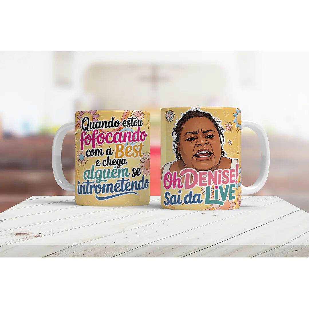  Artes para Caneca Quando estou fofocando com a beste - Jojo todinho Arquivo em Png 1