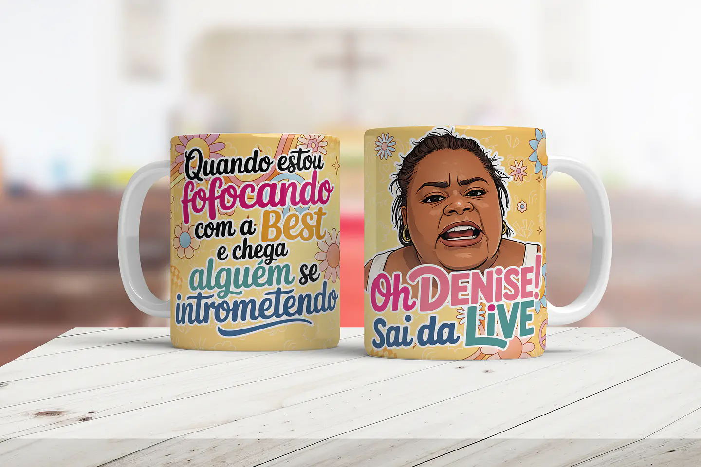  Artes para Caneca Quando estou fofocando com a beste - Jojo todinho Arquivo em Png 1