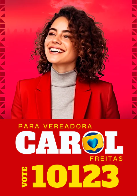 Santinho Político Premium Editável no Canva