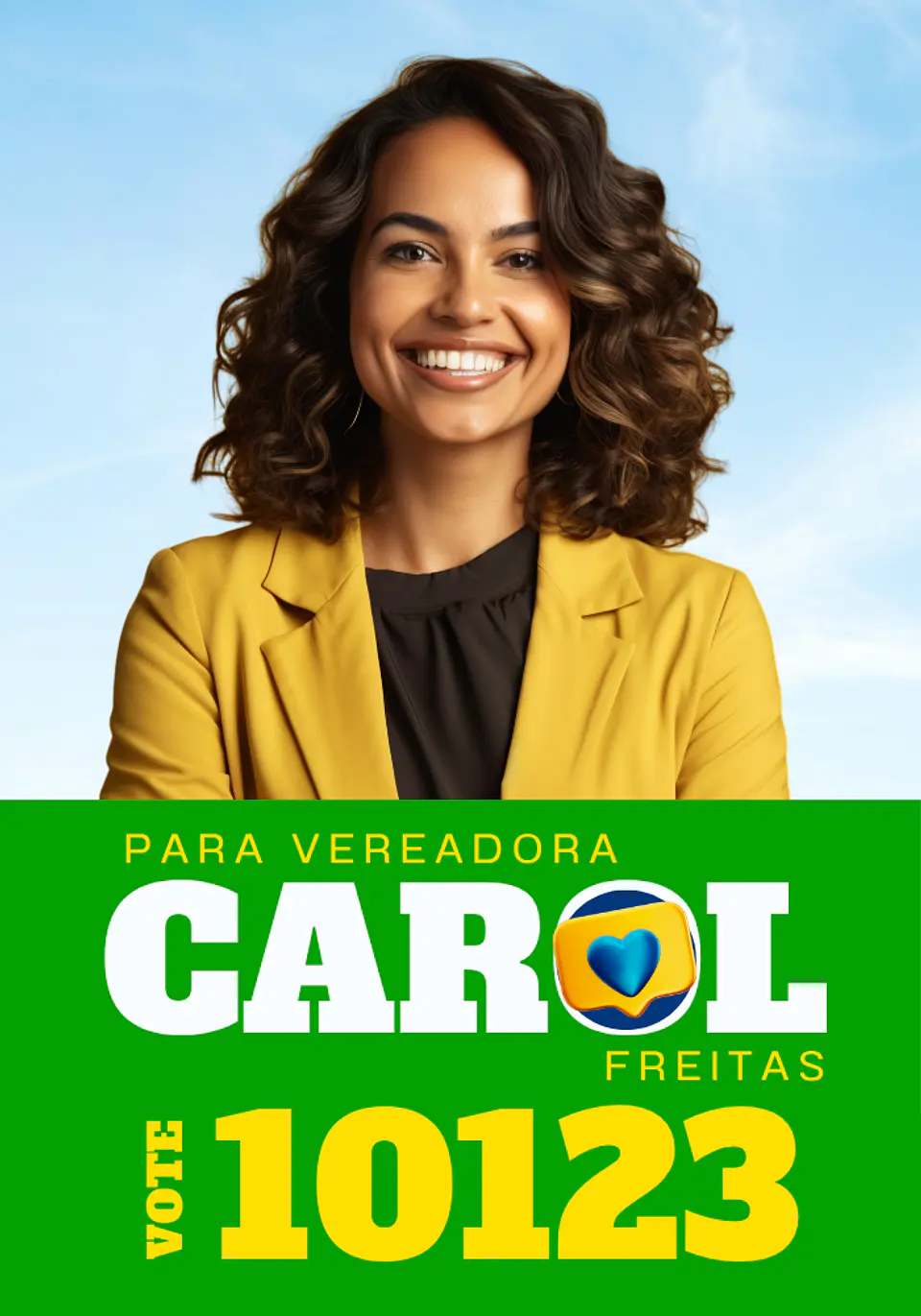 Santinho Político Premium Editável no Canva 2