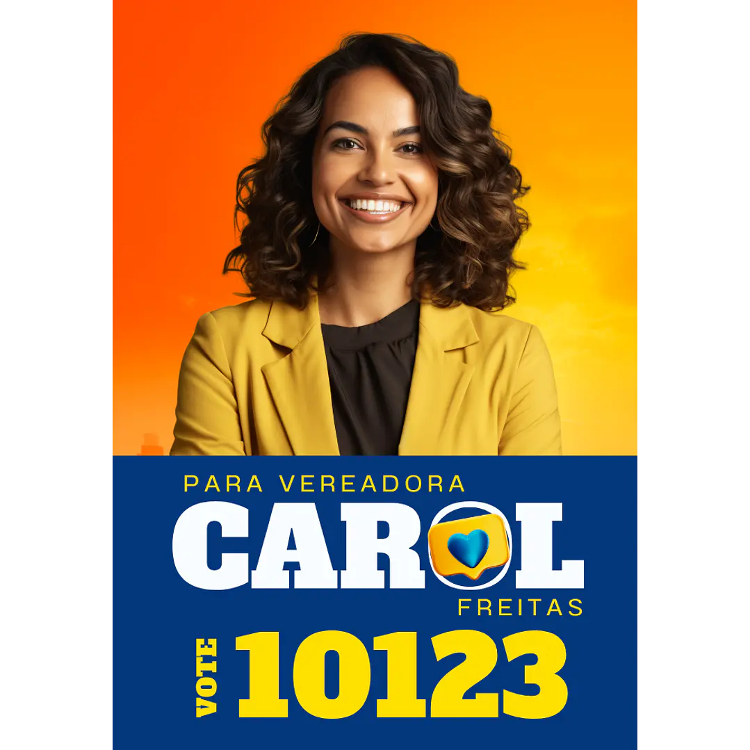 Santinho Político Premium Editável no Canva 3