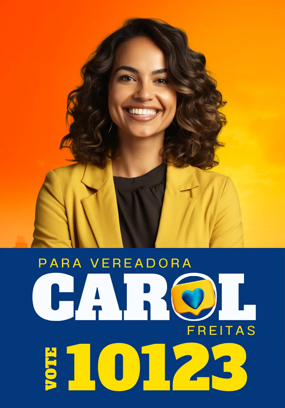 Santinho Político Premium Editável no Canva 3
