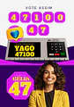 Santinho Político Profissional Editável no Canva - Thumbnail 1