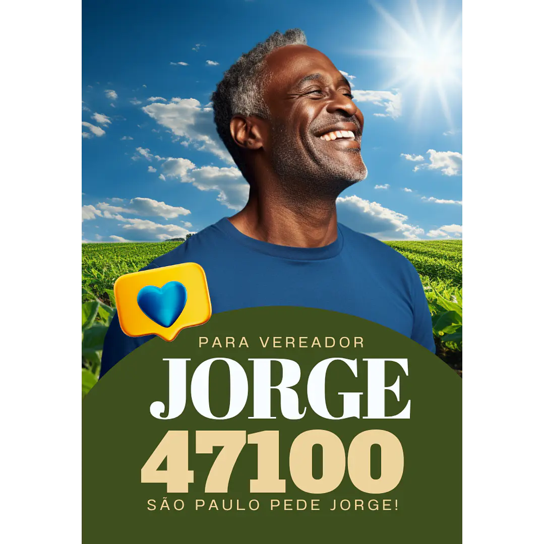 Santinho Político Elegante Editável no Canva 1
