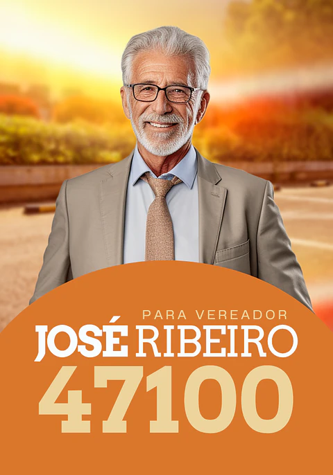Santinho Político Impacto Editável no Canva
