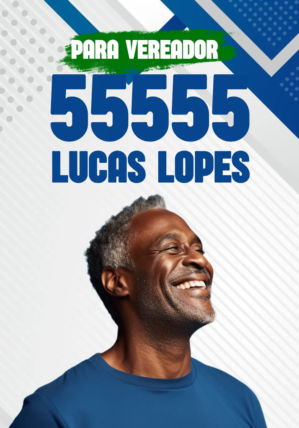 Santinho Político Popular Editável no Canva 4