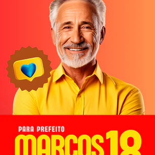 Santinho Político Clássico Editável no Canva