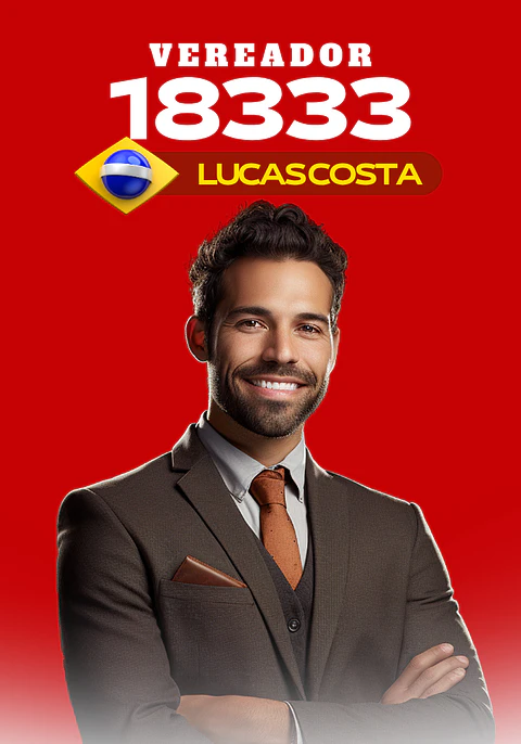 Santinho Político com Foto Grande Editável no Canva