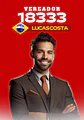 Santinho Político com Foto Grande Editável no Canva - thumbnail 1