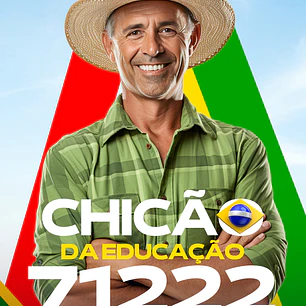 Santinho Político Horizontal Editável no Canva | Modelo Eleitoral