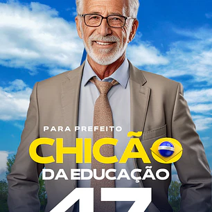 Santinho para Governador Editável no Canva