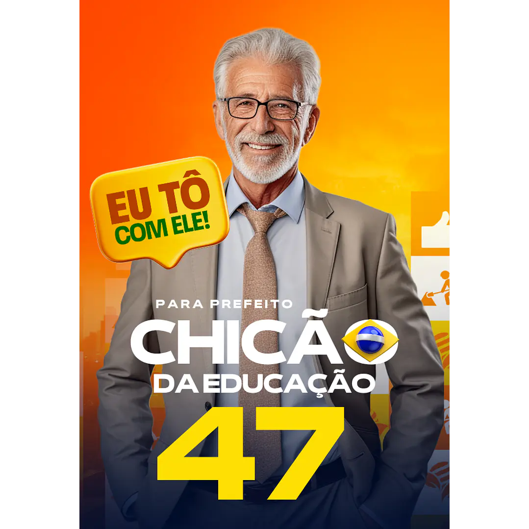 Santinho para Governador Editável no Canva 3