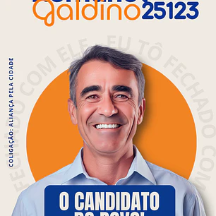 Santinho para Senador Editável no Canva