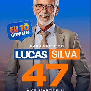 Santinho para Deputado Estadual Editável no Canva