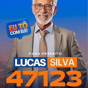 Santinho para Deputado Federal Editável no Canva