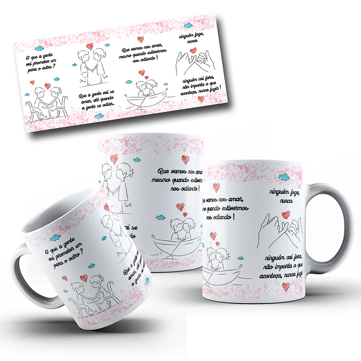 2 Artes para Caneca O Que A Gente Prometer um para o outro Arquivo em Jpg 1