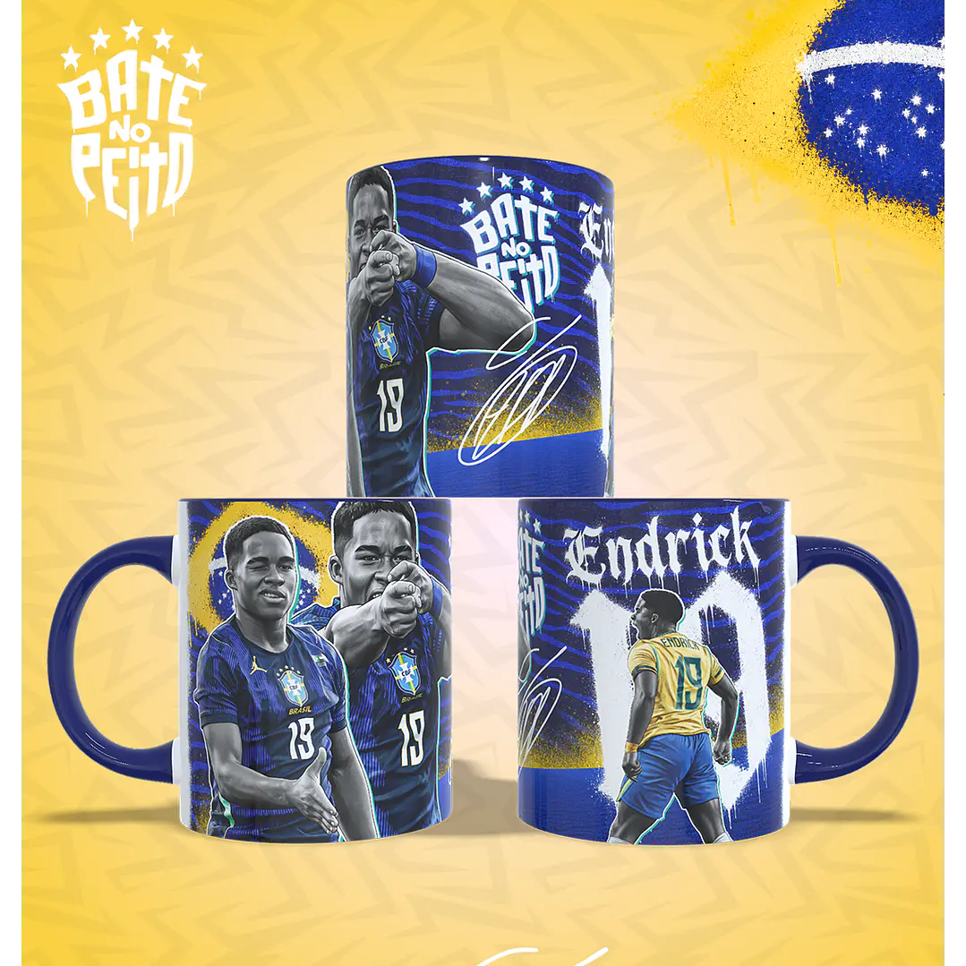 3 Artes para Caneca Endrick Copa Brasil Arquivo em Jpg 1