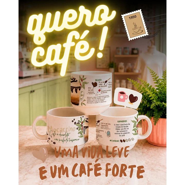 16 Artes para Xícara Coffe Lovers Arquivo Editável  2