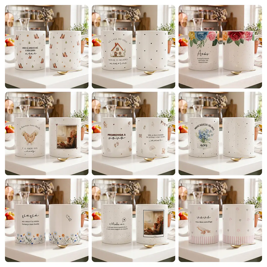 17 Artes para Caneca Dia dos Avós Arquivo Editável 7