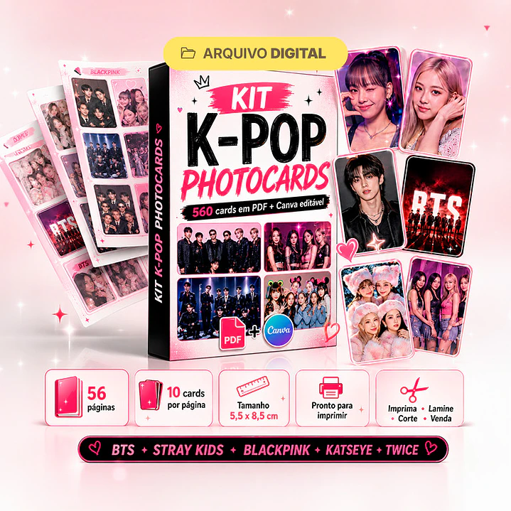 560 Cards K-Pop Photocards em  PDF  1