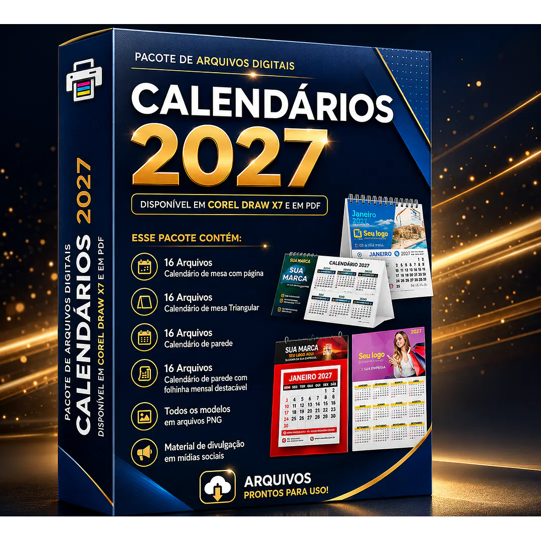 Arquivo Calendários 2027 Arquivo Editável  1