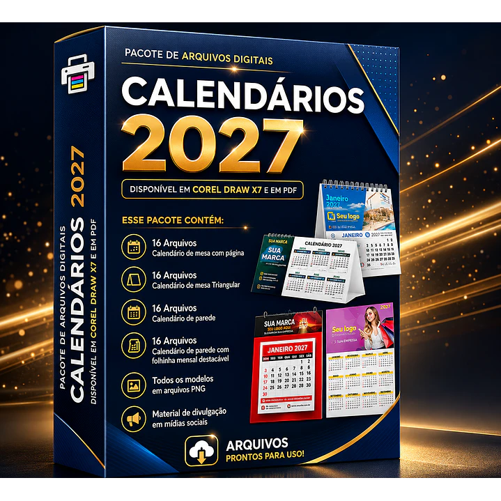 Arquivo Calendários 2027 Arquivo Editável  1