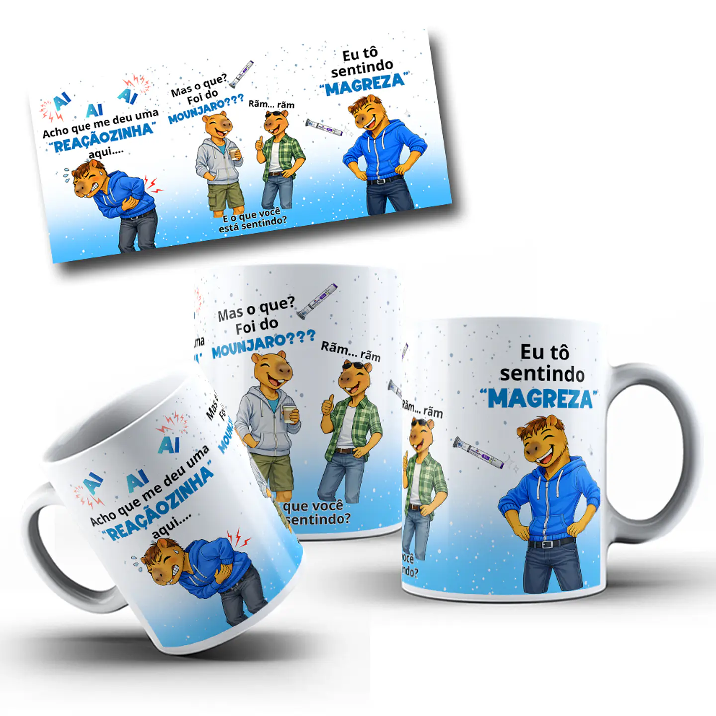 6 Artes para Caneca Monjaro Masculino Arquivo em Png  2