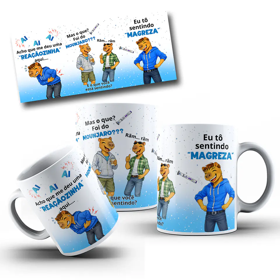 6 Artes para Caneca Monjaro Masculino Arquivo em Png  2