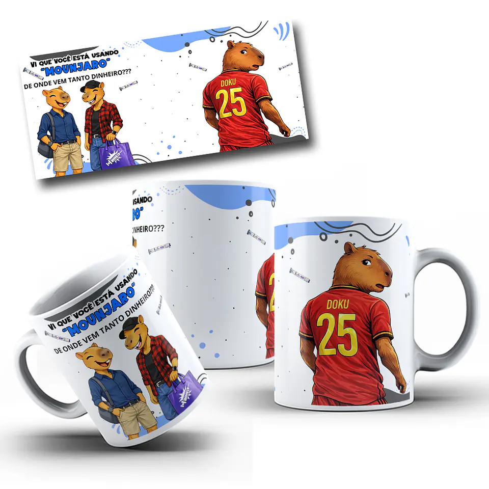 6 Artes para Caneca Monjaro Masculino Arquivo em Png  4
