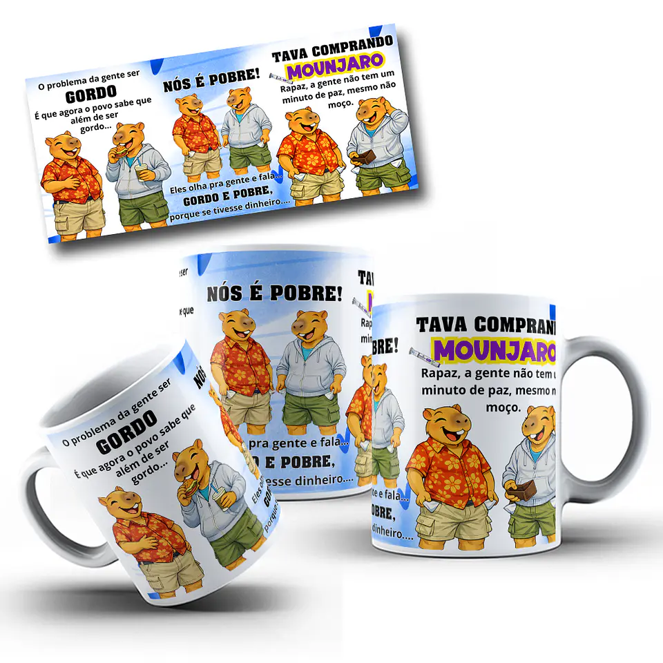 6 Artes para Caneca Monjaro Masculino Arquivo em Png  6